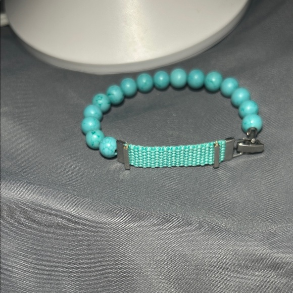 Turquoise Beaded Bracelet - Picture 2 of 2